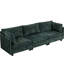 3 canapé en tissu de chenille, 110,32 x 32,55 x 34,02 po, sièges confortables, structure en bois massif, canapé à pochettes latérales faciles d'accès pour appartement, haute éponge, tissu d'ameublement teinté, foncé