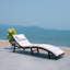 Chaise longue simple inclinable avec coussins 25,2 po Latéral-738619210