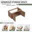 Base de meuble-lavabo mural 36 po avec portes à fermeture douce, imitation chêne
