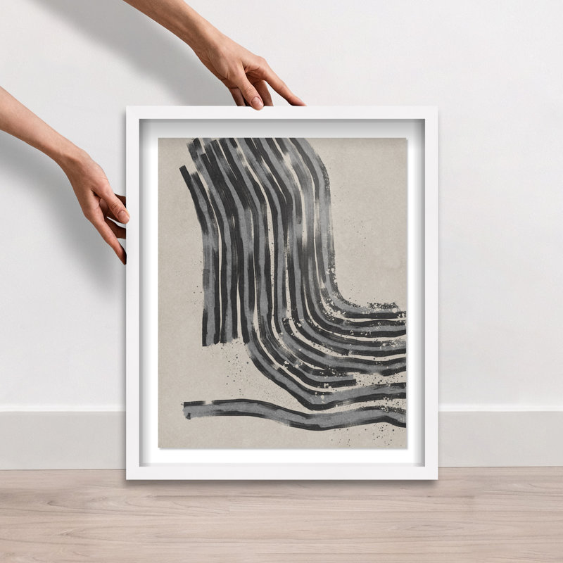 Broken Space Shadowbox Abstract Print by Oliver Gal, Black Frame, 16 x 20, 21.5"H x 25.5"W, White Shadowbox
