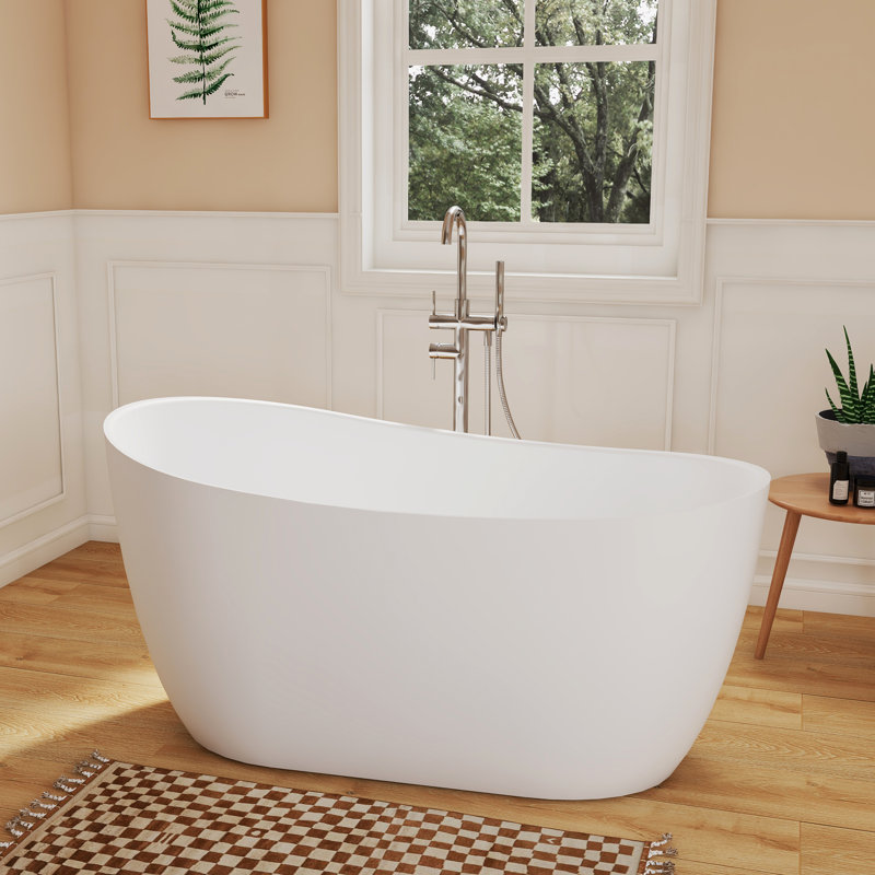Baignoire autoportante à surface solide de 51 po Fslefay