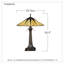 Lampe de table 25 po Finchamp Tiffany