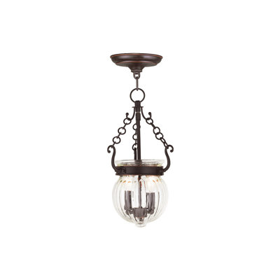 Luminaire suspendu urne 2 lumières Arthuro