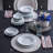 Dentrell 24 Piece Dinnerware Set, Service for 6