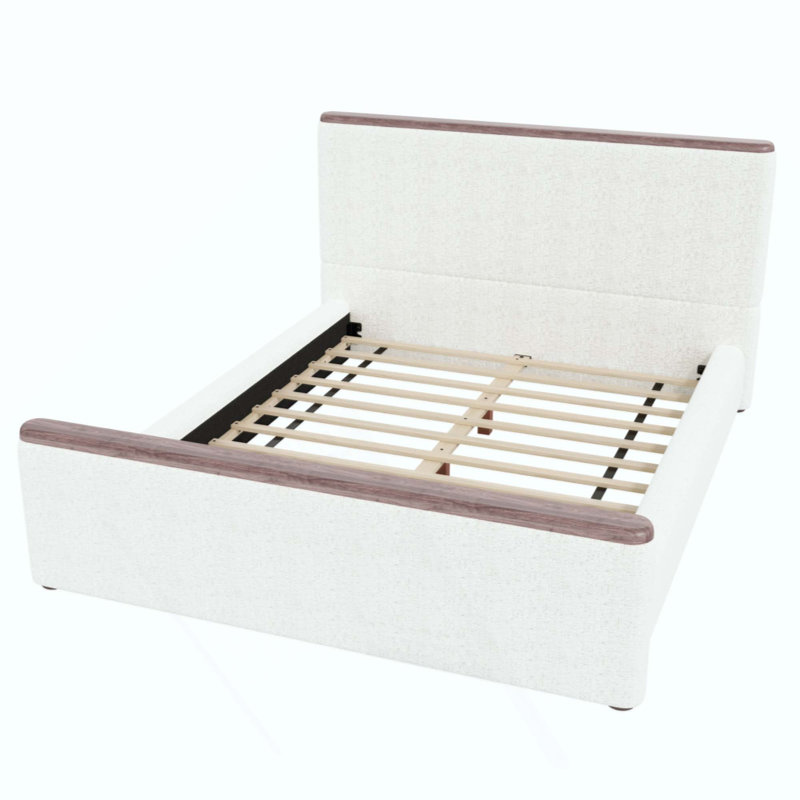 Low-Profile Upholstered Platform Bed