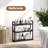 Bathroom Shelf Bamboo Organizer Rack(Black)