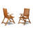 7 Piece Modern Folding Table Set- Designed for The Beach, Camping, Picnics - Beautiful Wood Table with Multi-Positions 6 Outdoor Patio Chairs- Natural Oil Finish-904587597