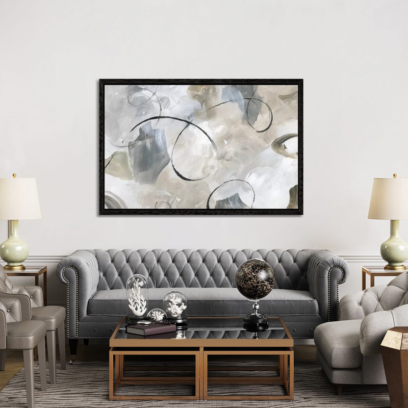 Crescendo - Painting on Canvas, Black Framed, 152.5 cm H x 101.5 cm W