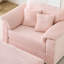 Fauteuil simple 47 po avec accoudoirs en velours côtelé avec rangement et repose-pieds USB-741132399