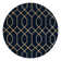 Glam Navy Blue Gold Area Rug