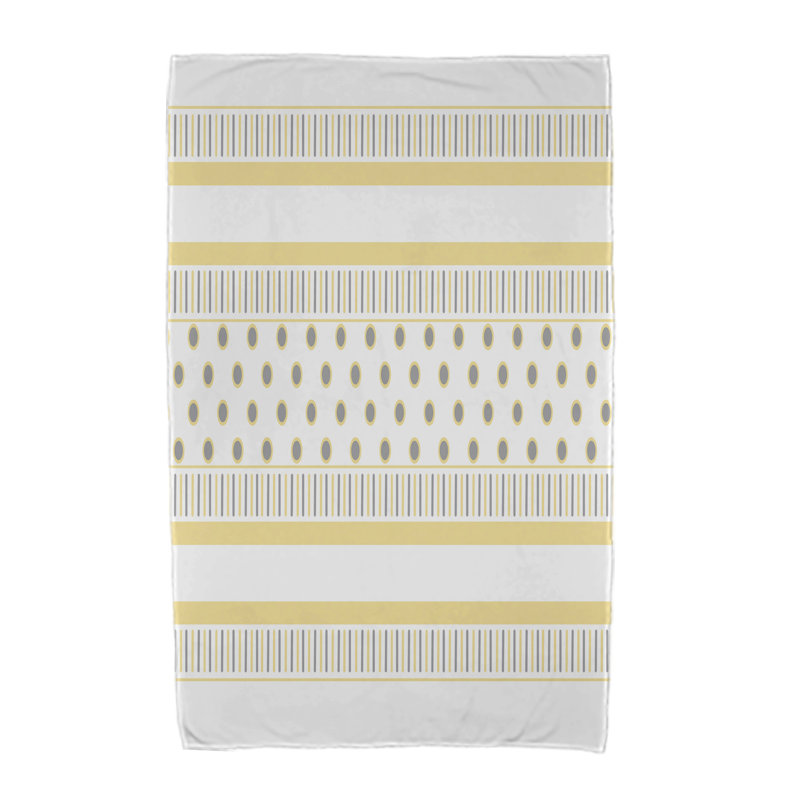 Malcho Beach Towel, Yellow/Gray