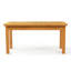 Table de patio en bois brun clair-1230664087