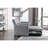 Modern Sofa Linen Fabric 3-In-1 Convertible Sleeper Loveseat With Side Pocket.