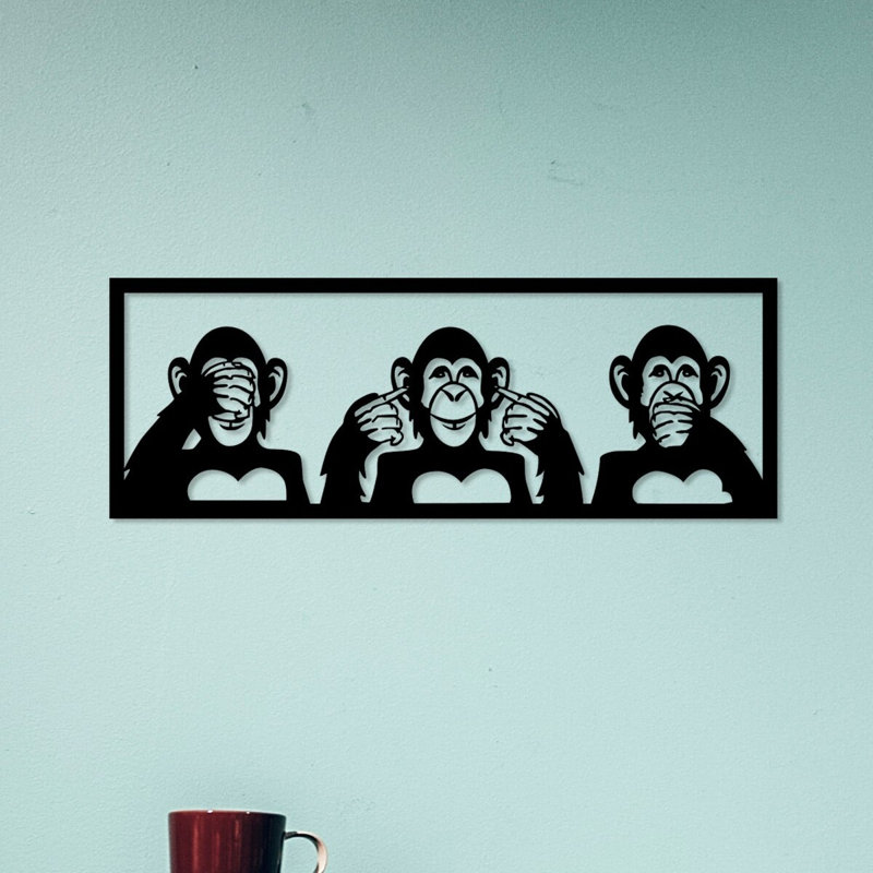Accessoire mural élégant en métal noir élégant, 19,7 po x 7,1 po | 100% métal, épaisseur: 0,06 pouce | Fixation murale facile avec support intégré | Décoration élégante pour le salon, la chambre à coucher et le bureau
