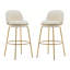 Tabouret de bar rembourré en métal-681448598