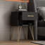 Tyvez 1 Drawer Metal Legs Nightstand-2045810547