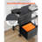 Mobile Metal File Cabinet with 3 Fabric Drawers and 2 Open Shelves -596691169