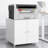  Graylen Metal Printer Stand with Storage, Storage Cabinet, File Cabinet, Office Cabinet, With 4wheels, For Small Spaces-941001039