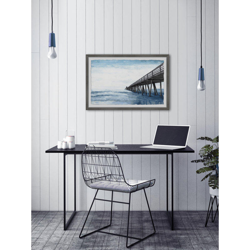 Wooden Pier - Single Picture Frame Painting, 41 cm H x 61 cm W