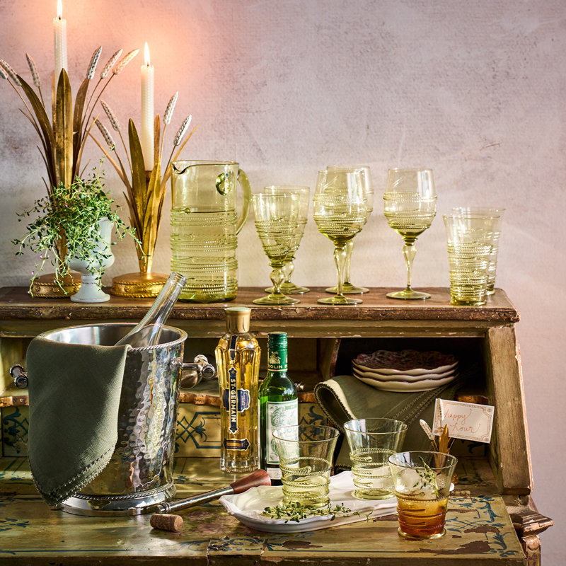 Ella Wine Glass, Green