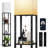 Brantwood 63'' Dimmable LED Column Floor Lamp with Shelves & Remote Control