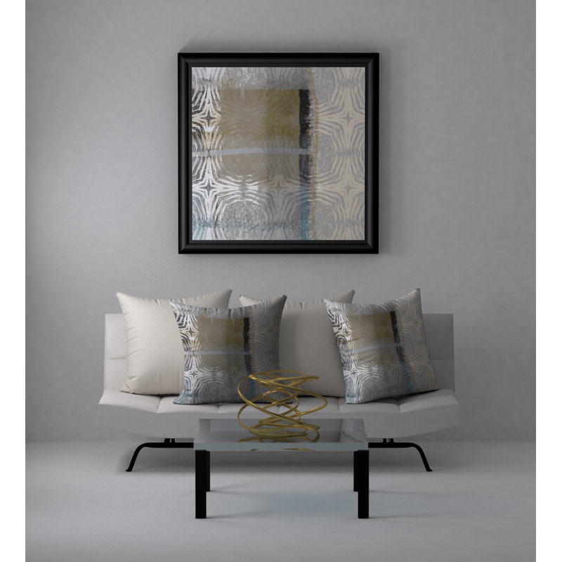 Geometric Reversible Throw Pillow, 18" x 18"