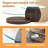 Double Clear Glass Oval Single Coffee Table-81125969