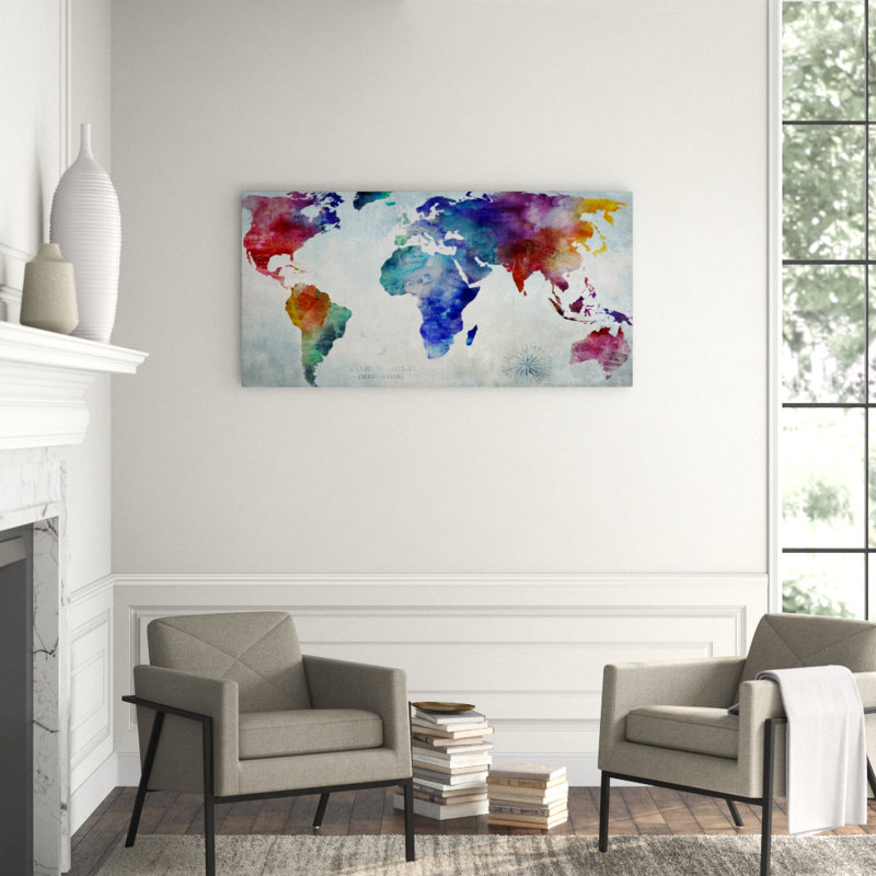 From East To West Print by Sofia Fox, 30" H x 45" W, Glass Coat