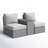 All-Weather 2-Person Wicker Conversation Set With Cushions – No Assembly Require