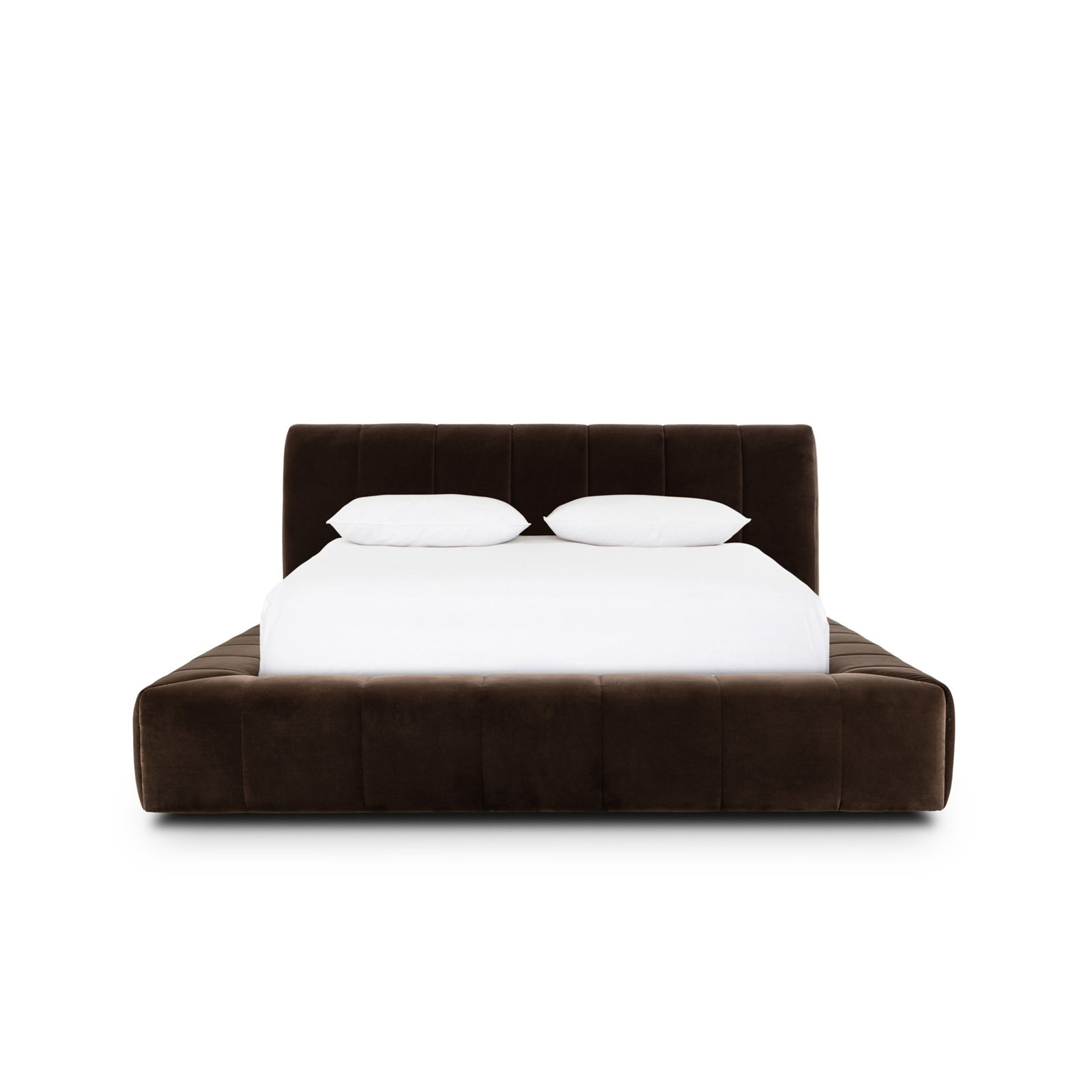 Upholstered Sleigh Bed, King, Surrey Mink