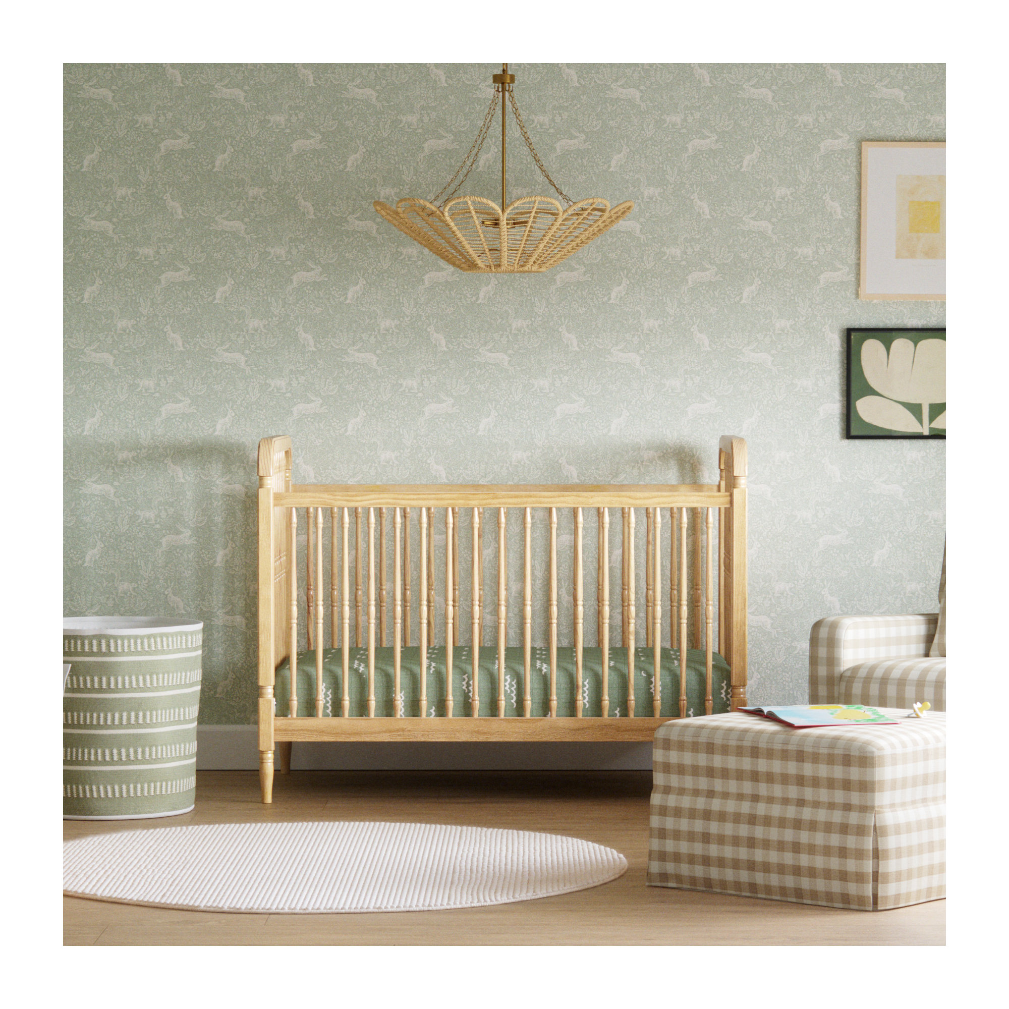 Rifle Paper Co. Fable 27' x 27" Wallpaper, Mineral