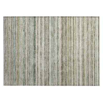 Brynson Washable Striped Indoor / Outdoor Rug