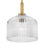 Lisette Small Pendant Light with Ribbed Glass