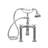 2 Handle Bathroom Clawfoot Tub Faucet with Diverter-24414942