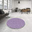 Tapis 100% à motifs lavables à la machine 2989 WSH-PAT954-PUR-918308657