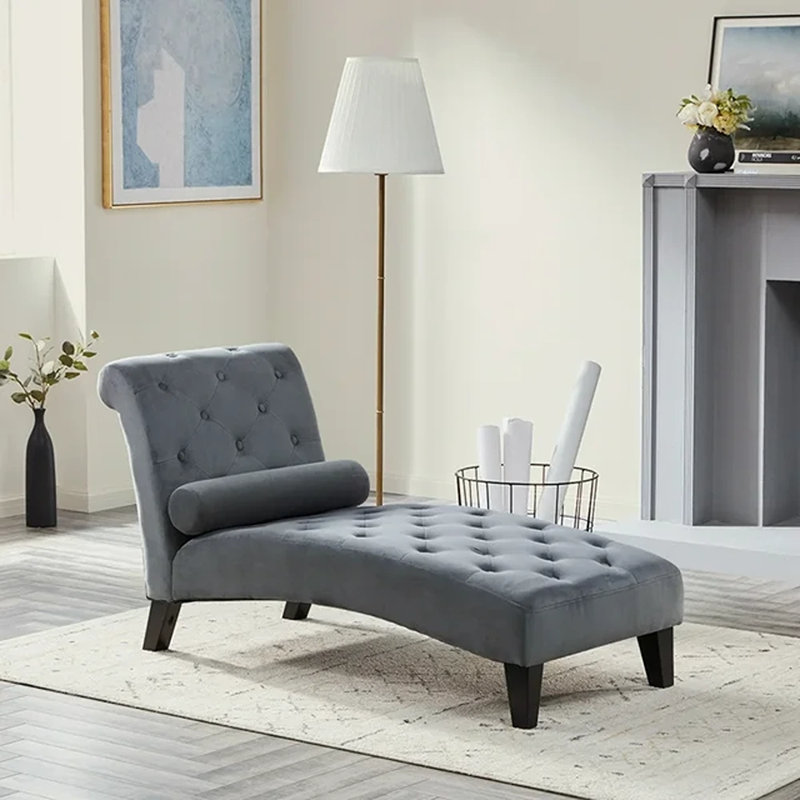 Méridienne rembourrée de H 29,52 po Knupp, Gris