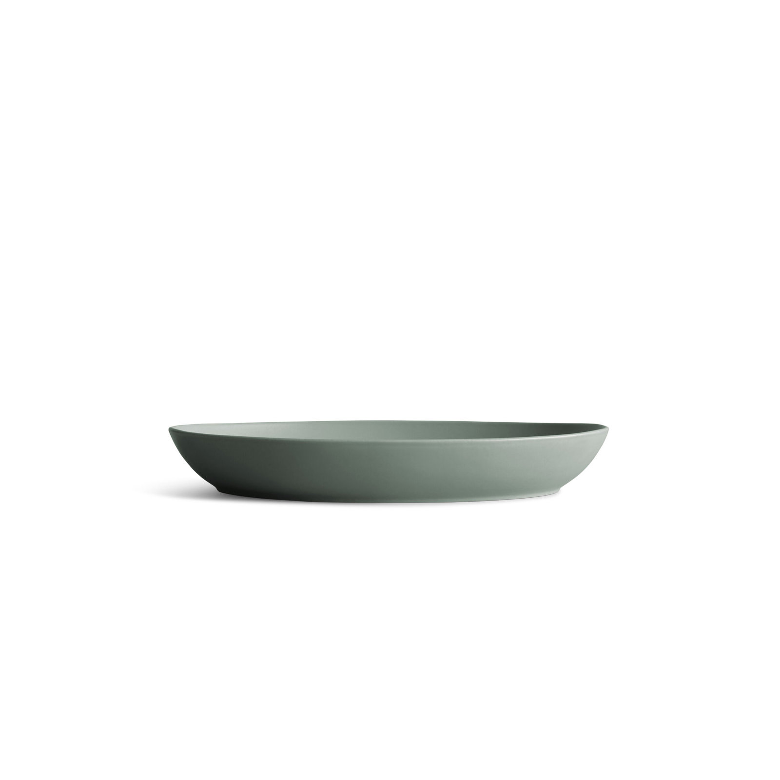 Year & Day Ceramic Low Oval Serving Bowl, Green