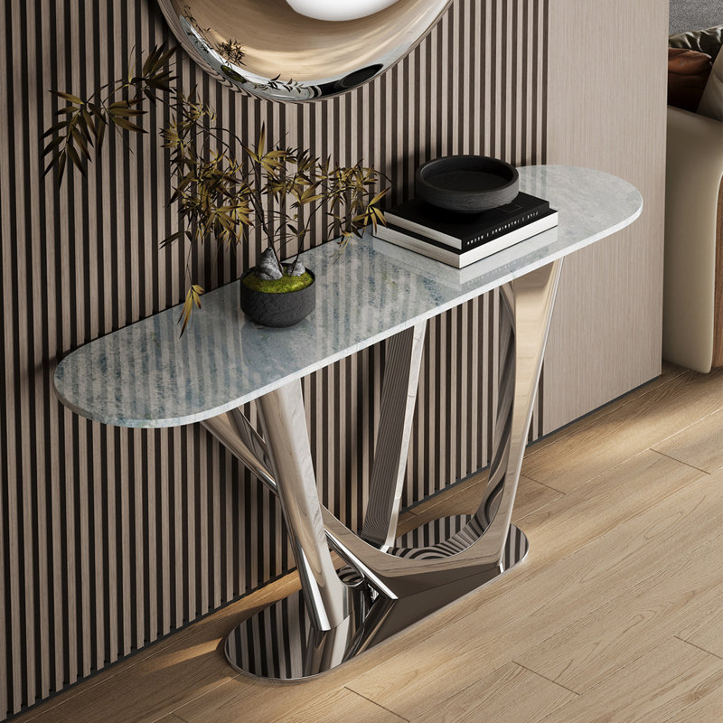 Console Italian Light Luxury, H 31,5 po x l 47,2 po x P 15 po