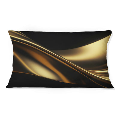 Coussin doré et noir