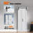 S&Z TOPHAND® 36X84(Double 18X84) White Bi-Fold MDF Sliding Folding Double Barn Door With Hardware Kit & Solid Handle, MDF With Water-Proof PVC Surface Complete Door, No Assembly Required-109491721