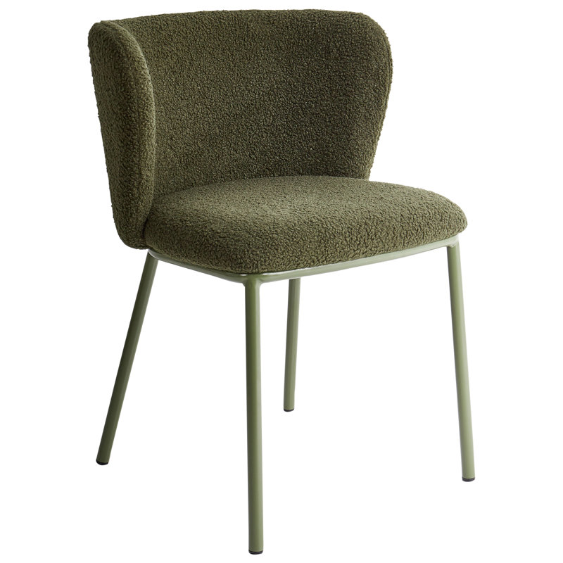 Charlett 15.7cm H Upholstered Upholstered Back Side Chair, Green