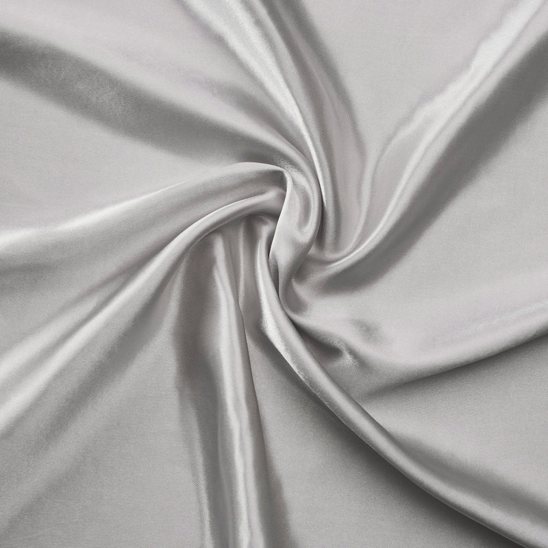 Juicy Couture Premium Silky Satin Sheet Sets, Twin Sheet Set with 1 Pillowcase, Gray