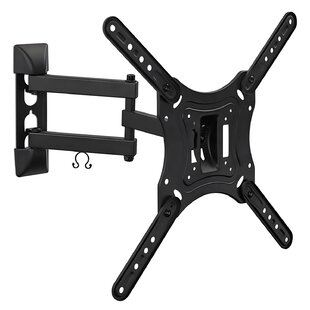 Mount Factory Full Motion TV Wall Mount Monitor Bracket for 32-52 Inch LED,  LCD and Plasma Flat Screen Displays up to VESA 400x400. Universal Fit,  Swivel, Tilt, Articulating with 10' HDMI Cable 