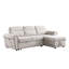 Canapé modulaire en chenille avec canapé-lit réversible et rangement