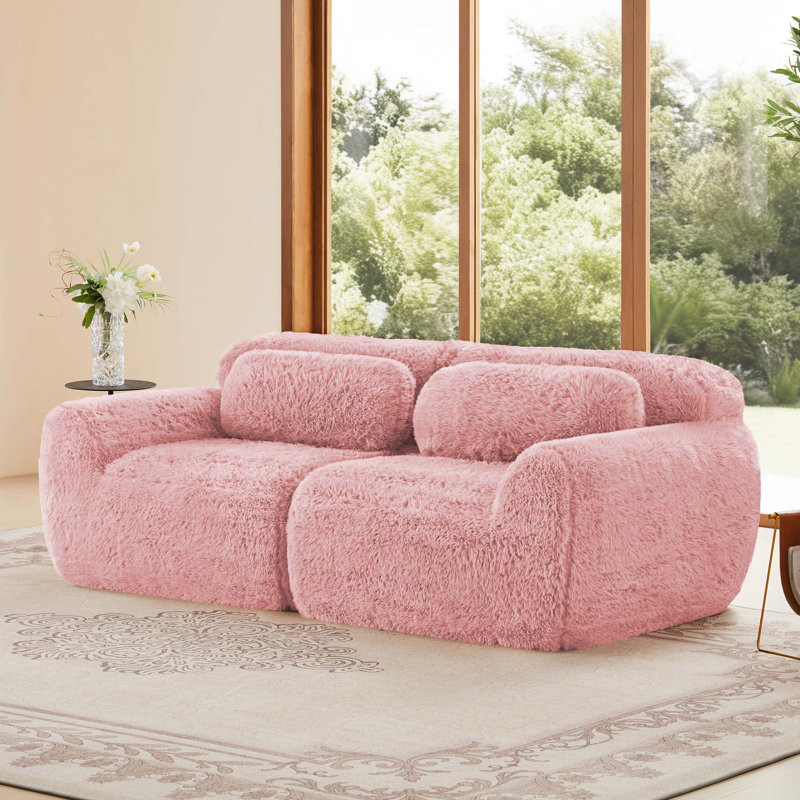 Canapé modulaire 2 places, Rose