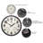 Outdoor Round Plastic Wall Clock 17.5 Inches - Black