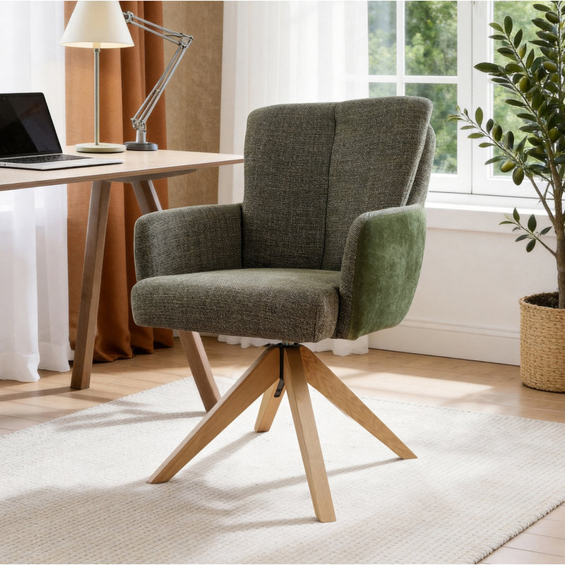 Chaise de bureau Bernab, Vert
