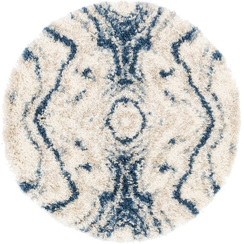 Mitzy Ikat Indoor Rug, Round 3'3"