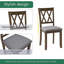 Ensemble de table de salle à manger 5 pièces en bois avec 4 chaises