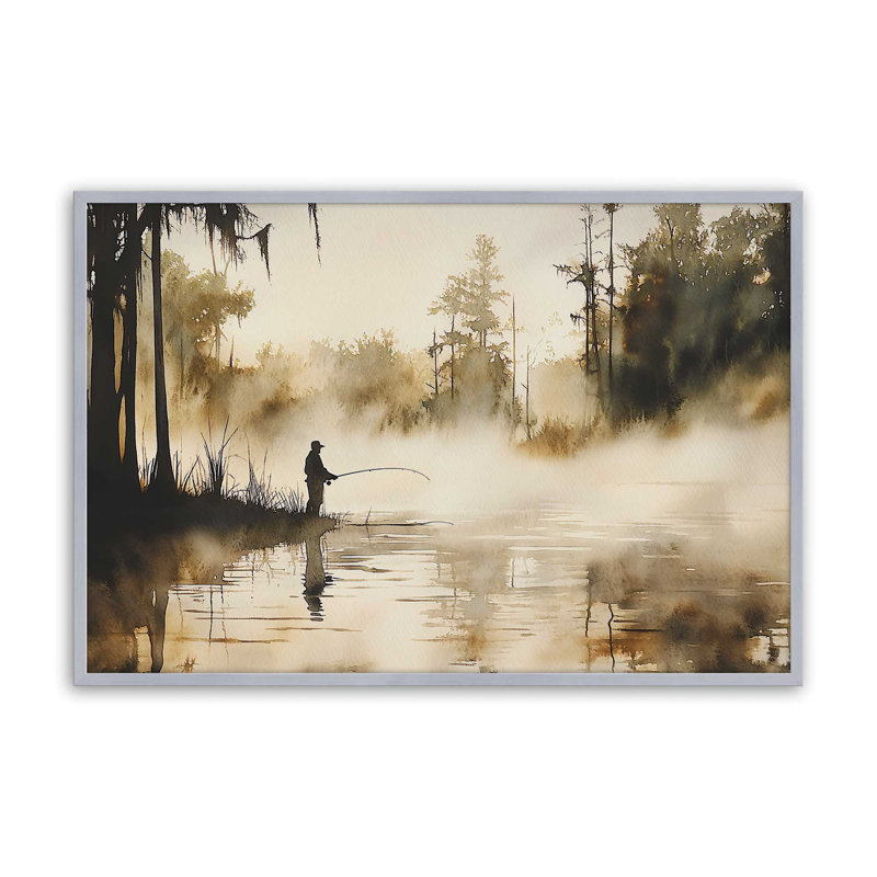 «Still Waters Cast», reproduction encadrée, H 12,25 po x l 15,25 po, Chrome poli
